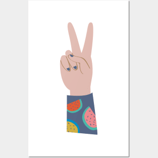 Peace Hands 5 Posters and Art